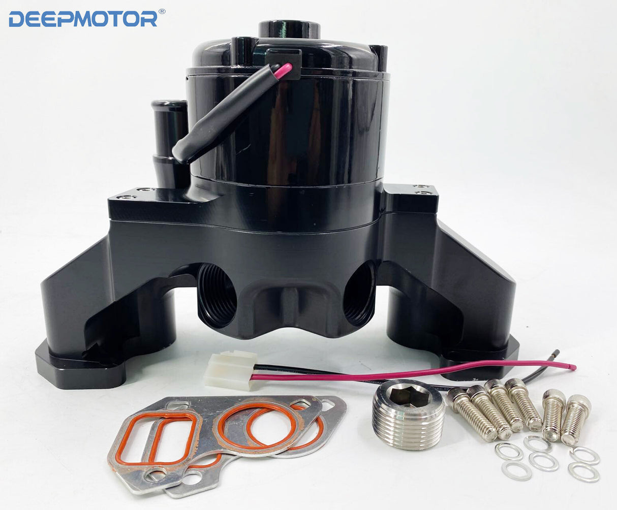 Deepmotor CNC LS LS1 LS2 LS3 LS6 6.0 Electric Water Pump Aluminum Black