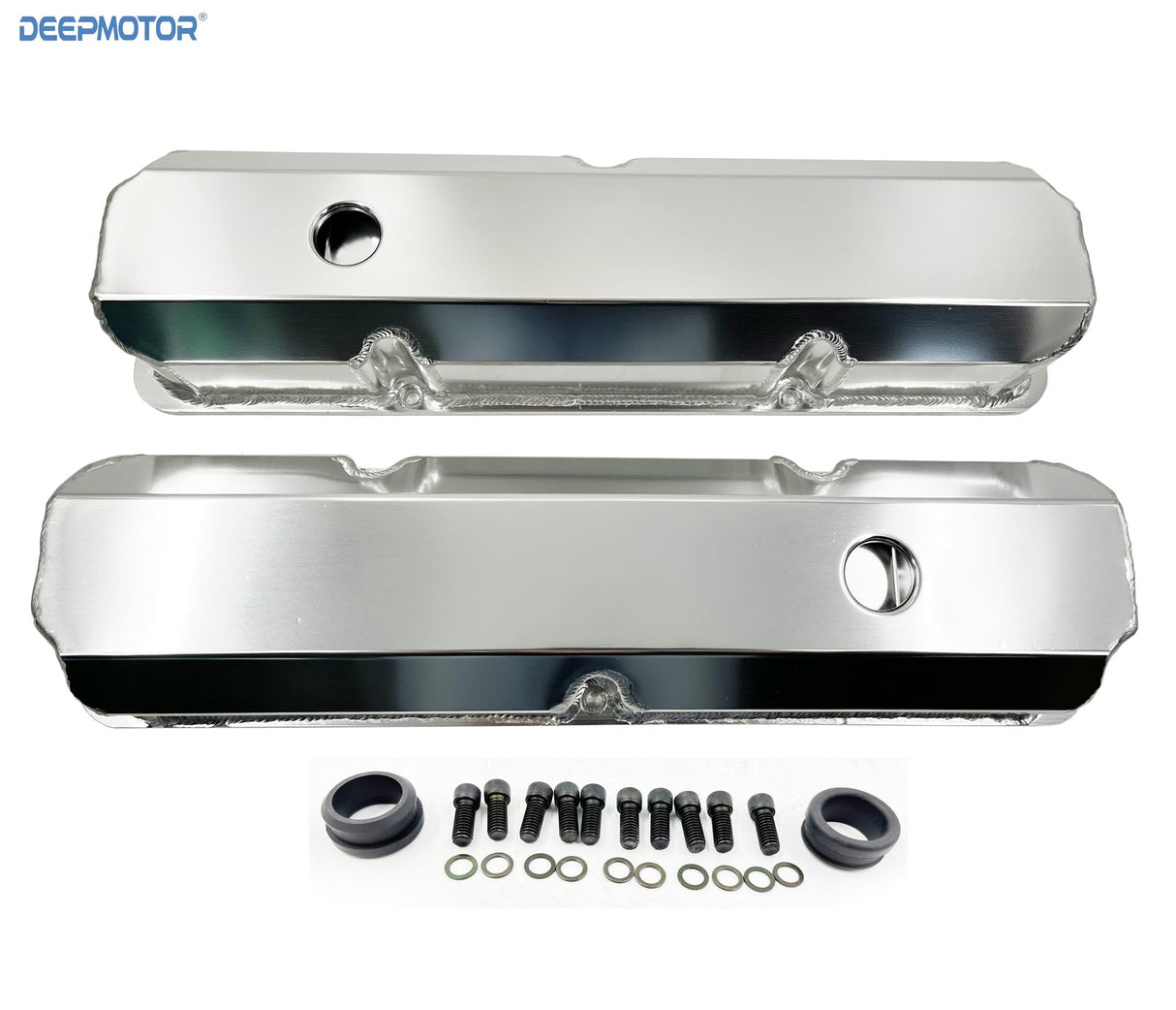 Deepmotor Tall Fabricated  Valve Cover for Ford FE  w/breather grommet