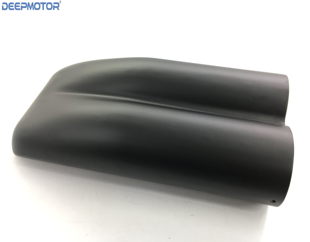 Aluminum Finned Shotgun Intake Air Hood Scoop Single & Dual Carbs Setup Black