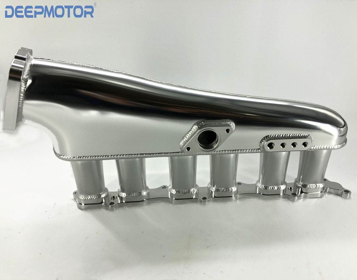 Deepmotor 90mm Billet 2JZ-GTE Intake Manifold Fuel Rail 90 mm Throttle Body Set