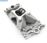 High Rise Small Block Chevy SBC Vortec Hurrican Single Plane Intake Manifold 350