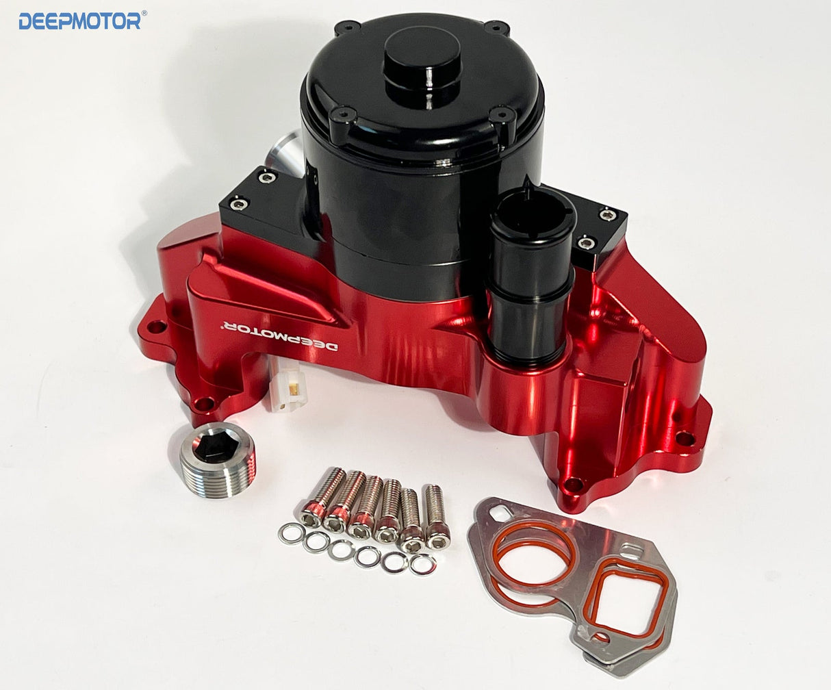 Deepmotor CNC LS LS1 LS2 LS3 LS6 6.0 Electric Water Pump Aluminum Red