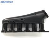 RB25 RB25DET Billet Intake Manifold Fuel Rail 90mm Throttle Body and Cable Black
