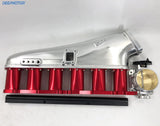 CNC RB26 RB26DET Intake manifold 90mm Throttle Body 6 Injectors Fuel Rail Set