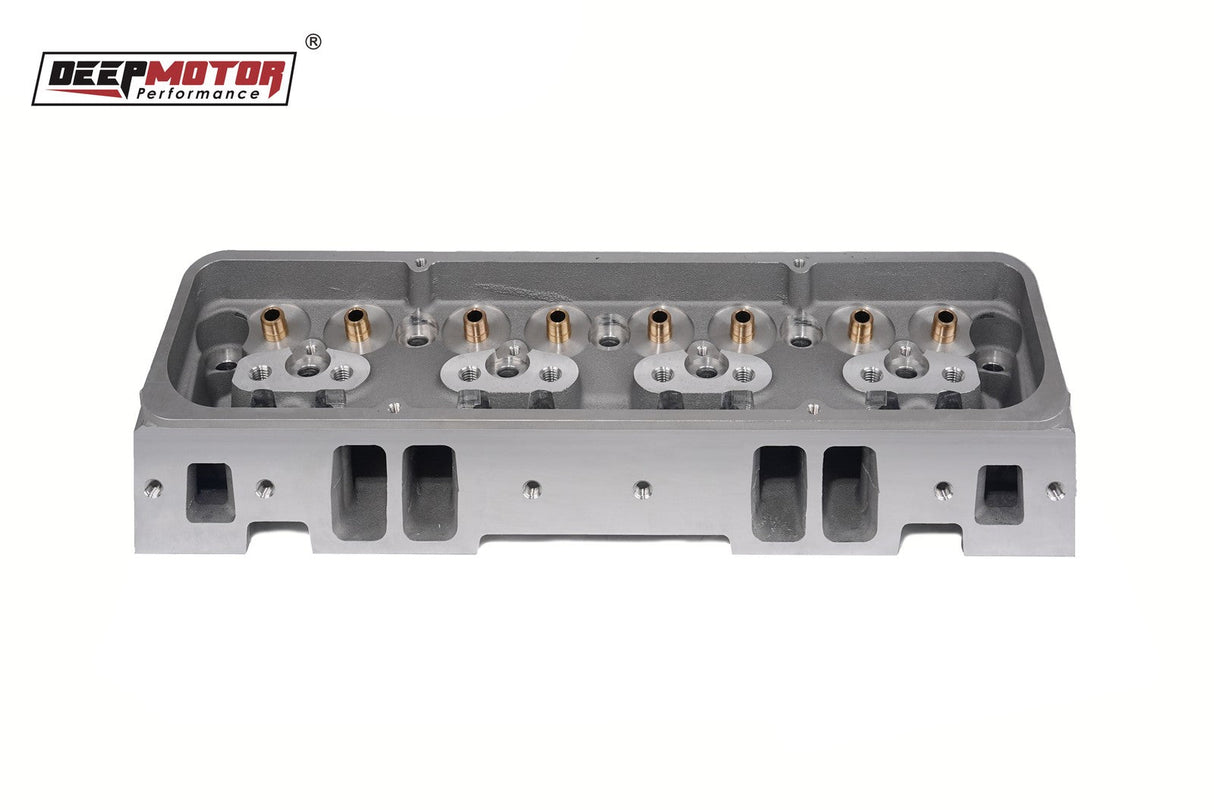 Deepmotor SBC 350 Cylinder Head Bare Straight Plug for Small Block Chevy Aluminu