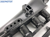 S14 S15 SR20DET 76mm Billet Intake Manifold Fuel Rail Throttle Body Black