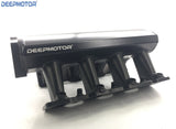 Deepmotor Aluminum Fabricated LS7 EFI Intake Manifold Fuel Rail Kit Black