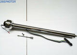 Deepmotor Universal Straight Steering Column, 30 Inch, Stainless Steel, Polish