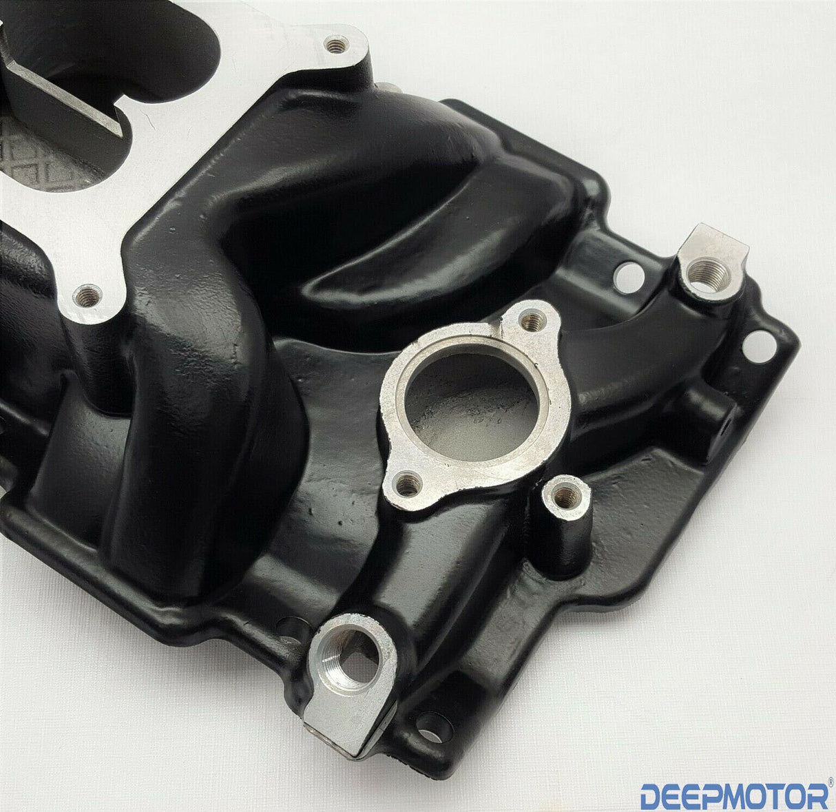 Deepmotor SBC Small Block Chevy 350 400 intake manifold Dual Plane Black 1956-86
