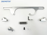 Aluminum Throttle Cable Carb Bracket for 4160 4150 Series Carburetor Silver