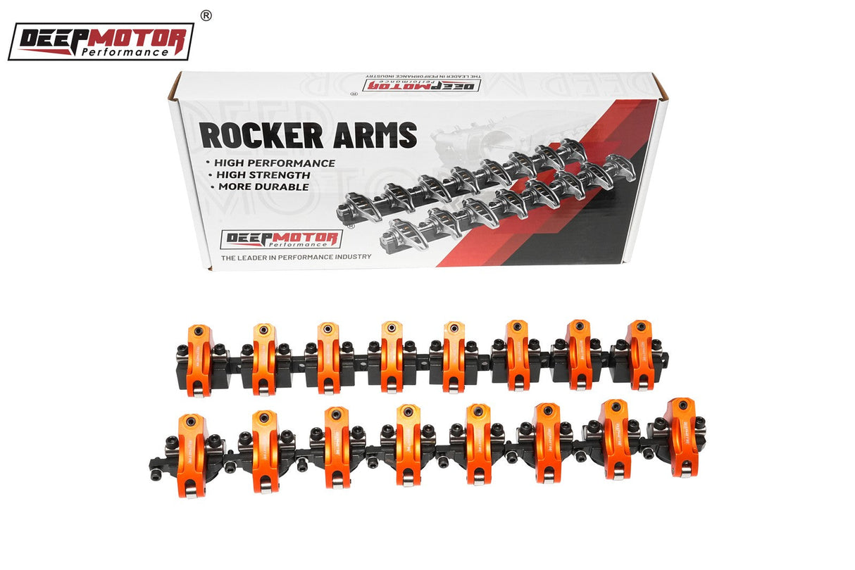 Aluminum Shaft Mount 1.7 Ratio Roller Rocker Arms w/ Hardware for Chevy BBC 454