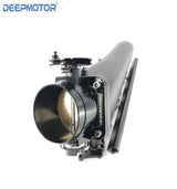 Deepmotor RB20 RB20DET Billet Intake Manifold Fuel Rail Throttle Body Set Black