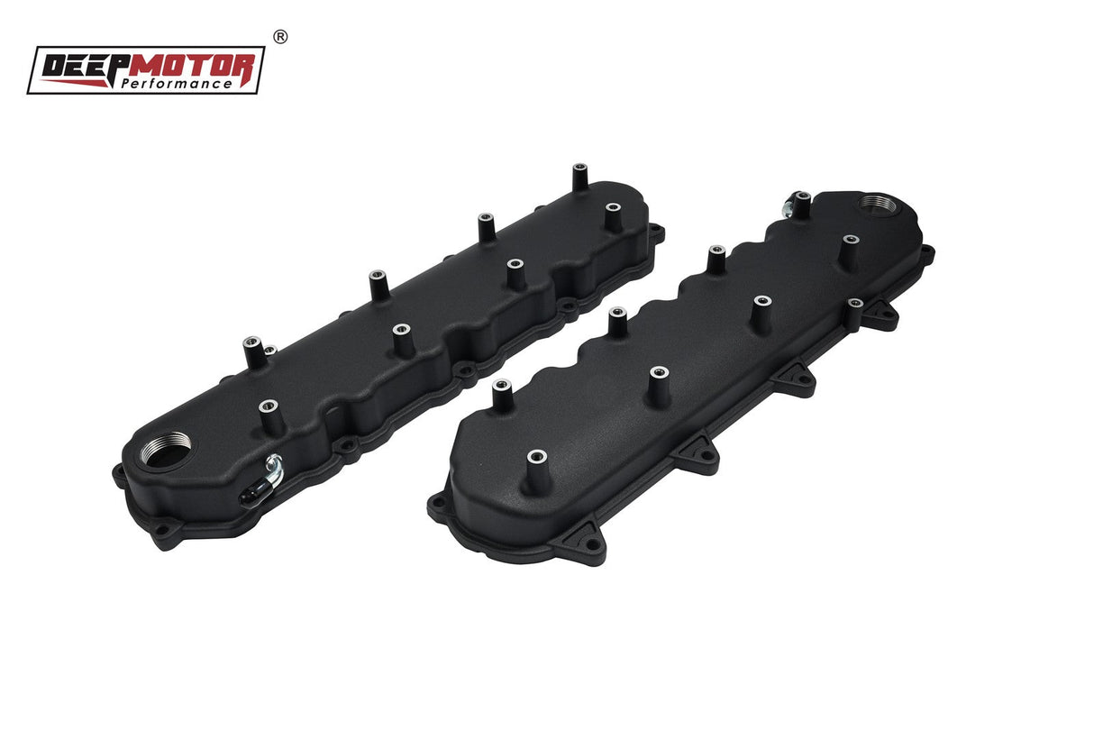 Cast Aluminum Valve Covers w/ Coil Mounts for GM LT GEN V 5.3 6.2 LT1 LT4 Black