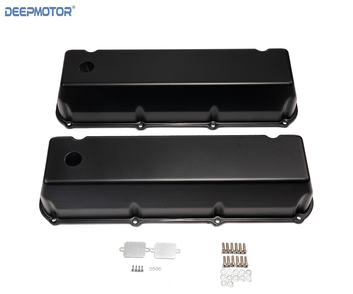 Deepmotor Valve Covers Tall Cast Aluminum for Big Block Ford 429 460 Black