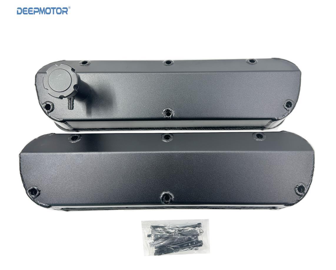 Aluminum Tall Long Bolt Valve Cover for Small Block Ford SBF 289 302 351W Black