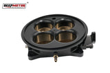 Deepmotor Billet Aluminum 2200 CFM 4 Barrel 4500 Dominator Throttle Body Black