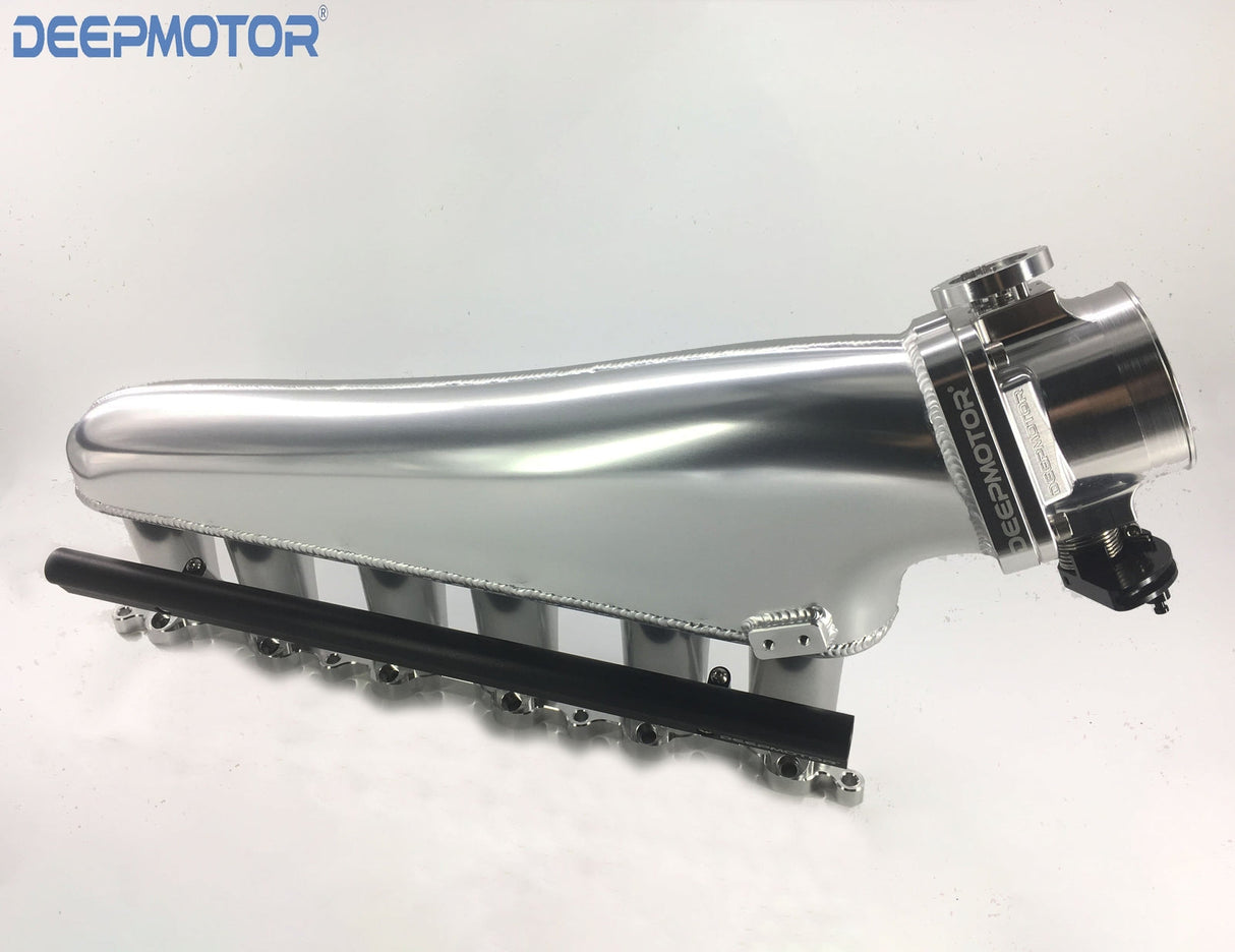 Deepmotor 1JZ GTE Billet Intake Manifold Fuel Rail 90mm Throttle Body Set +Cable