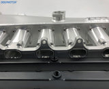 CNC 2JZ-GE Intake Manifold Fuel Rail Throttle Body Set 12 Injectors Sliver