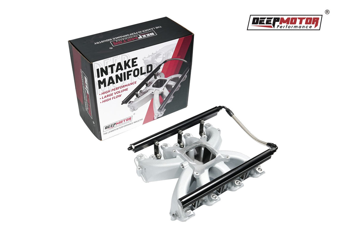 Aluminum Single Plane EFI Intake Manifold w/Fuel Rail for GM Gen III LS1 LS2 LS6