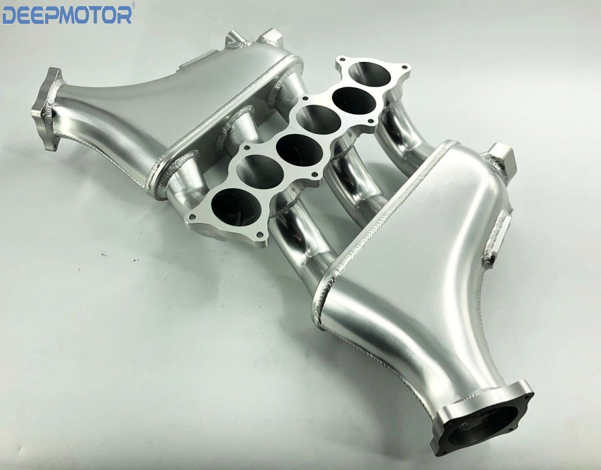Deepmotor GTR R35 VR38DETT Billet Intake Manifold for 09-UP Nissan Plenum Silver