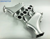 Deepmotor GTR R35 VR38DETT Billet Intake Manifold for 09-UP Nissan Plenum Silver