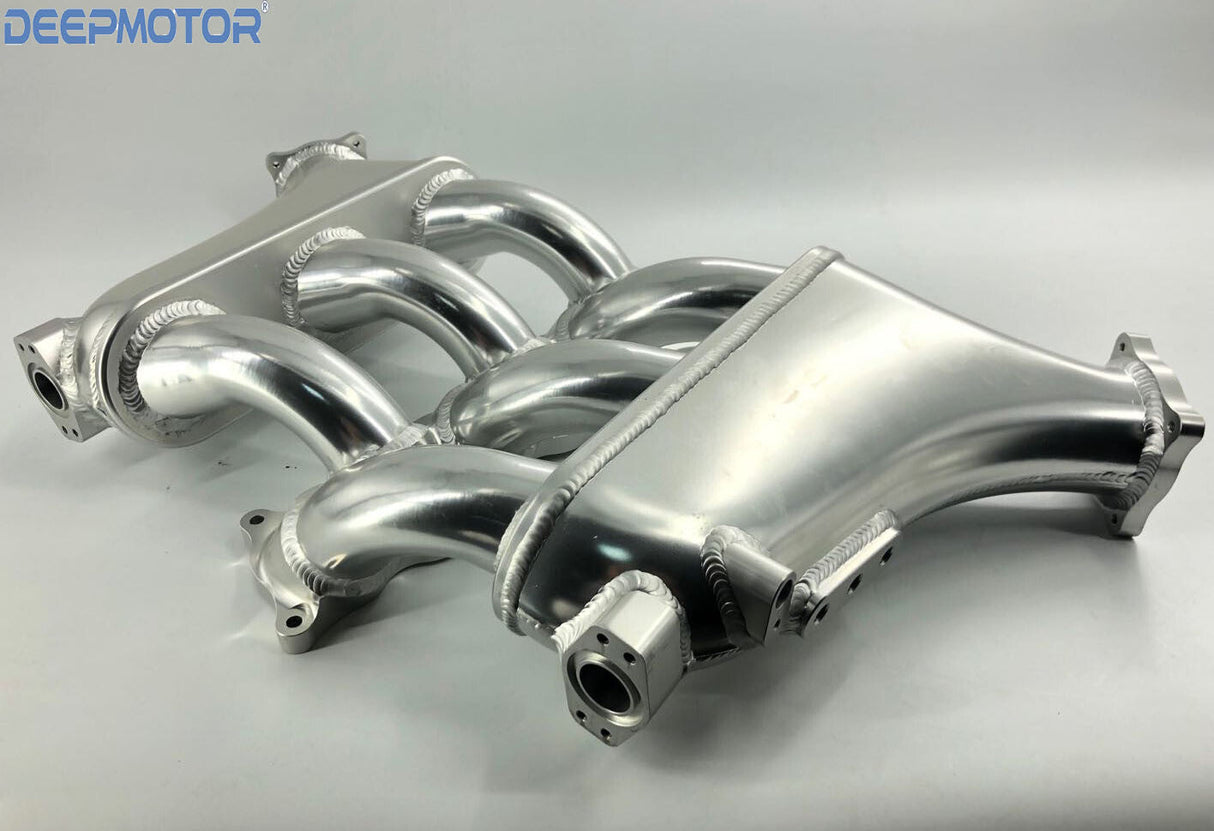 Deepmotor GTR R35 VR38DETT Billet Intake Manifold for 09-UP Nissan Plenum Silver