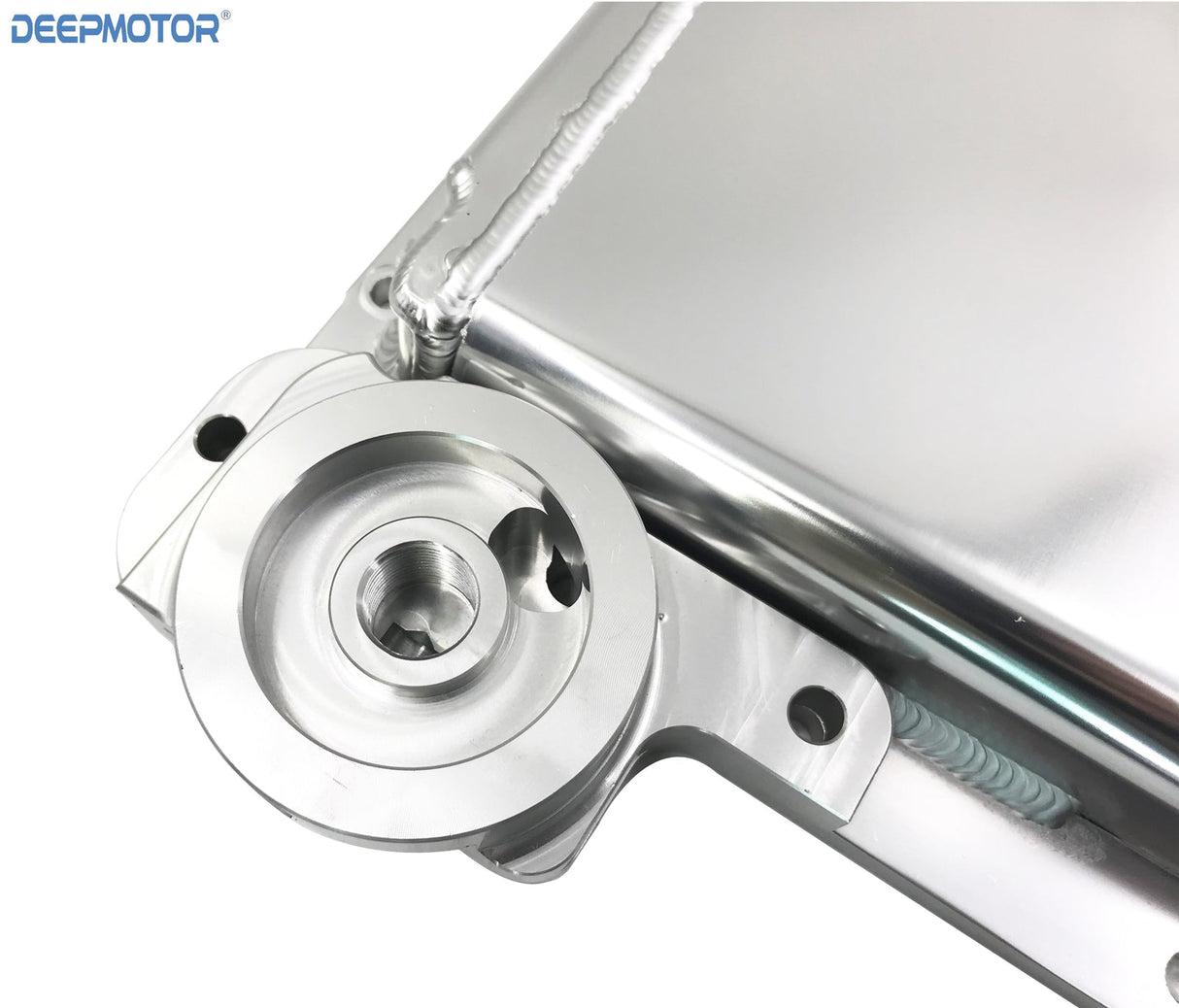 Deepmotor Aluminum Front Sump LS1 LS2 LS6 Oil Pan w/billet Oil Filter Adapter
