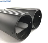 Aluminum Finned Top Shotgun Intake Air Scoop Single & Dual Carbs Setup Black