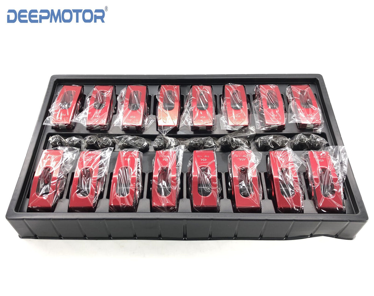 Deepmotor Aluminum Roller Rocker Arm for Chevy BBC 454 396 427 1.72 Ratio 7/16''