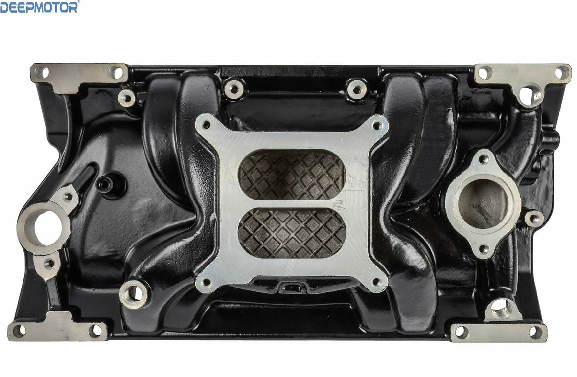 For Small Block Chevy SBC Vortec Dual Plane 350 383 Intake Manifold 1996-UP BLK