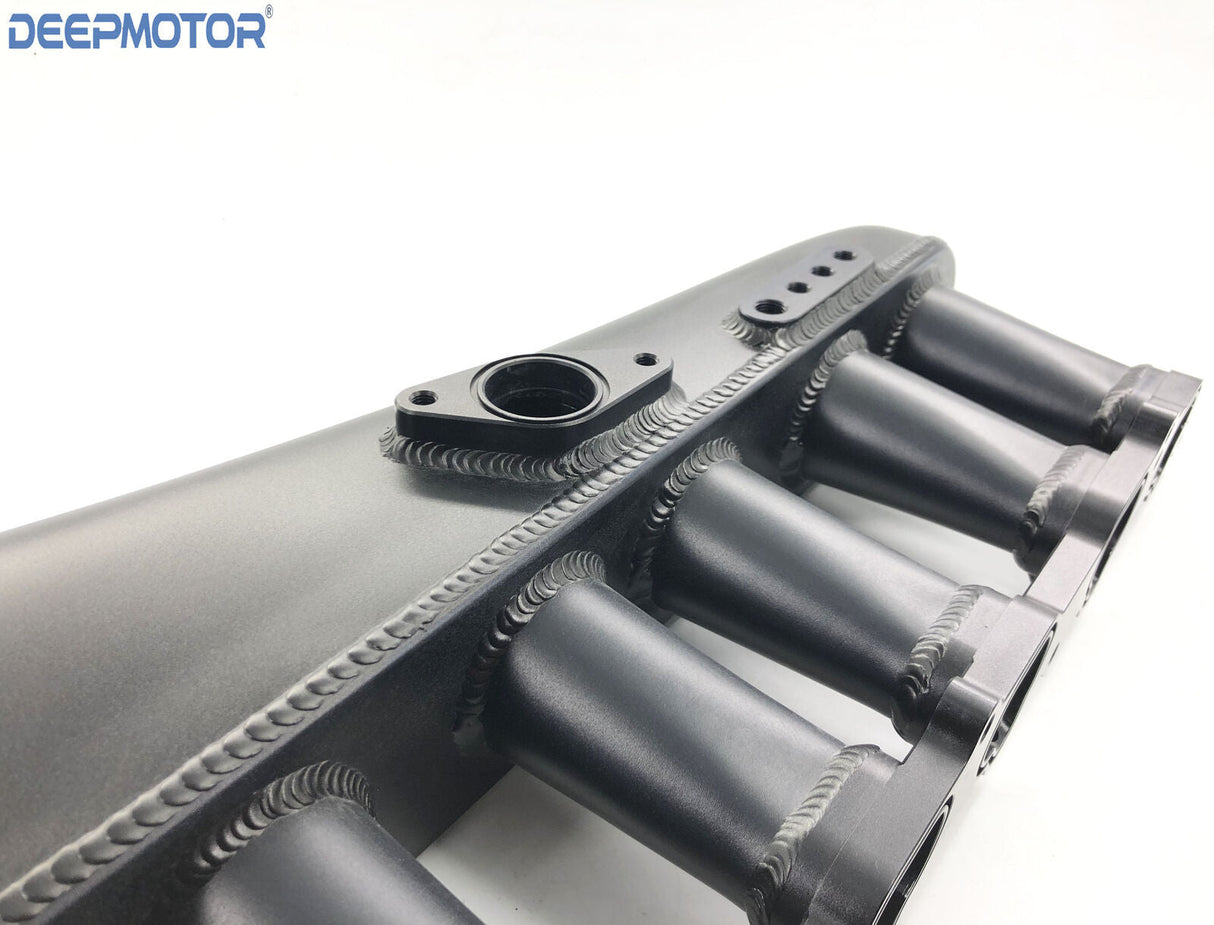 Deepmotor 1JZ GTE 90mm Billet Intake Manifold Fuel Rail Throttle Body Set Black