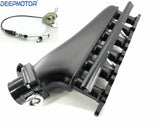 Deepmotor RB26 RB26DET Billet Intake Manifold Fuel Rail 90mm Throttle Body Set