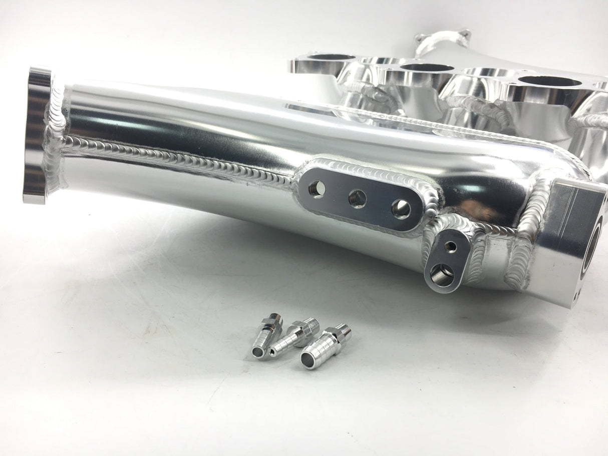 Deepmotor GTR R35 VR38DETT Billet Intake Manifold for 09-UP Nissan Plenum Silver