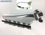 Deepmotor 1JZ GTE Billet Intake Manifold Fuel Rail 90mm Throttle Body Set +Cable