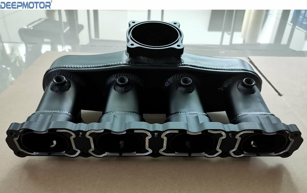 Aluminum Intake Manifold for EA888 (Gen III) VW 2.0T W/Methanol 1/8'' NPT Black