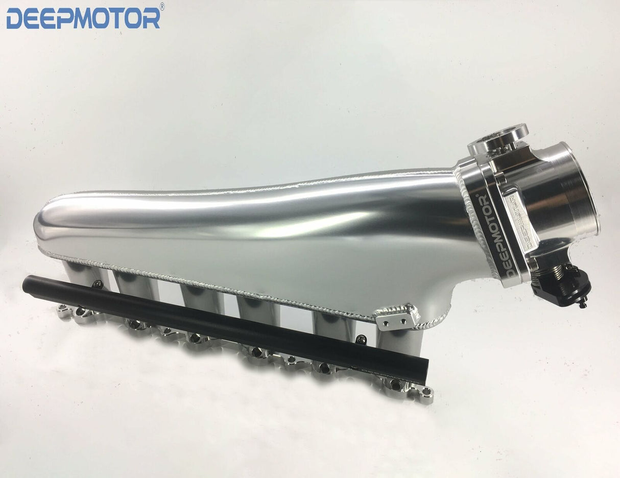 2JZ-GE Billet Intake Manifold Fuel Rail 90mm Throttle Body Set + Throttle cable
