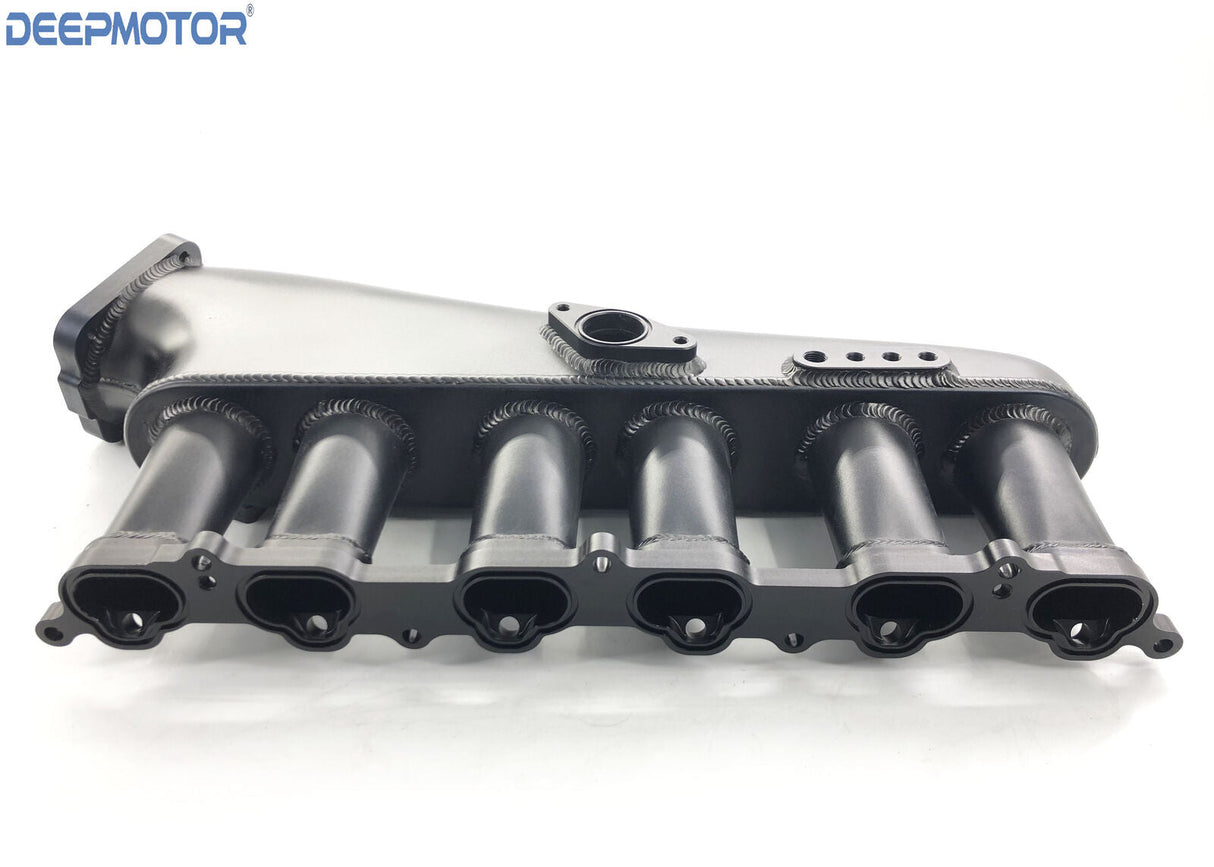 Deepmotor 1JZ GTE 90mm Billet Intake Manifold Fuel Rail Throttle Body Set Black