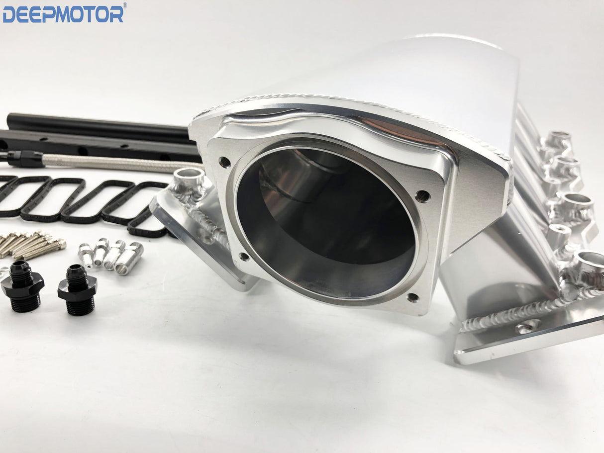LS1 LS2 LS6 102mm Intake Manifold w/ MAP Sensor Provision+ Fuel Rails+TB Bracket