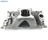 High Rise Small Block Chevy SBC Vortec Hurrican Single Plane Intake Manifold 350