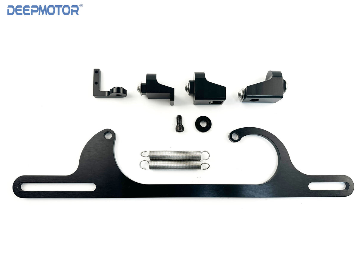 Aluminum Throttle Cable Carb Bracket for 4150 4160 Series Carburetor Black