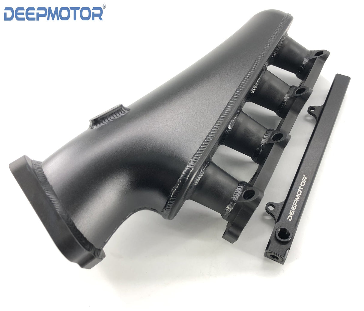 S14 S15 SR20DET 76mm Billet Intake Manifold Fuel Rail Throttle Body Black