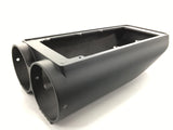 Aluminum Finned Top Shotgun Intake Air Scoop Single & Dual Carbs Setup Black