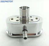 Finned Oval Polished Aluminum Valve Cover Breather & PCV Valve Combo Nostalgia