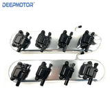 LS Fabricated Valve Covers with D510C Ignition Coils for LS1 LS2 LS3 LS6 Silver