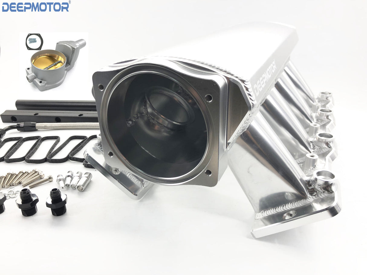 LS7 Intake Manifold Fuel Rails 102mm DBW Throttle Body with Map Sensor Port Kit