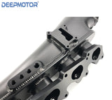 INTAKE MANIFOLD CNC FOR S13 SR20DET SR20 + 76mm THROTTLE BODY + FUEL RAILS BLACK