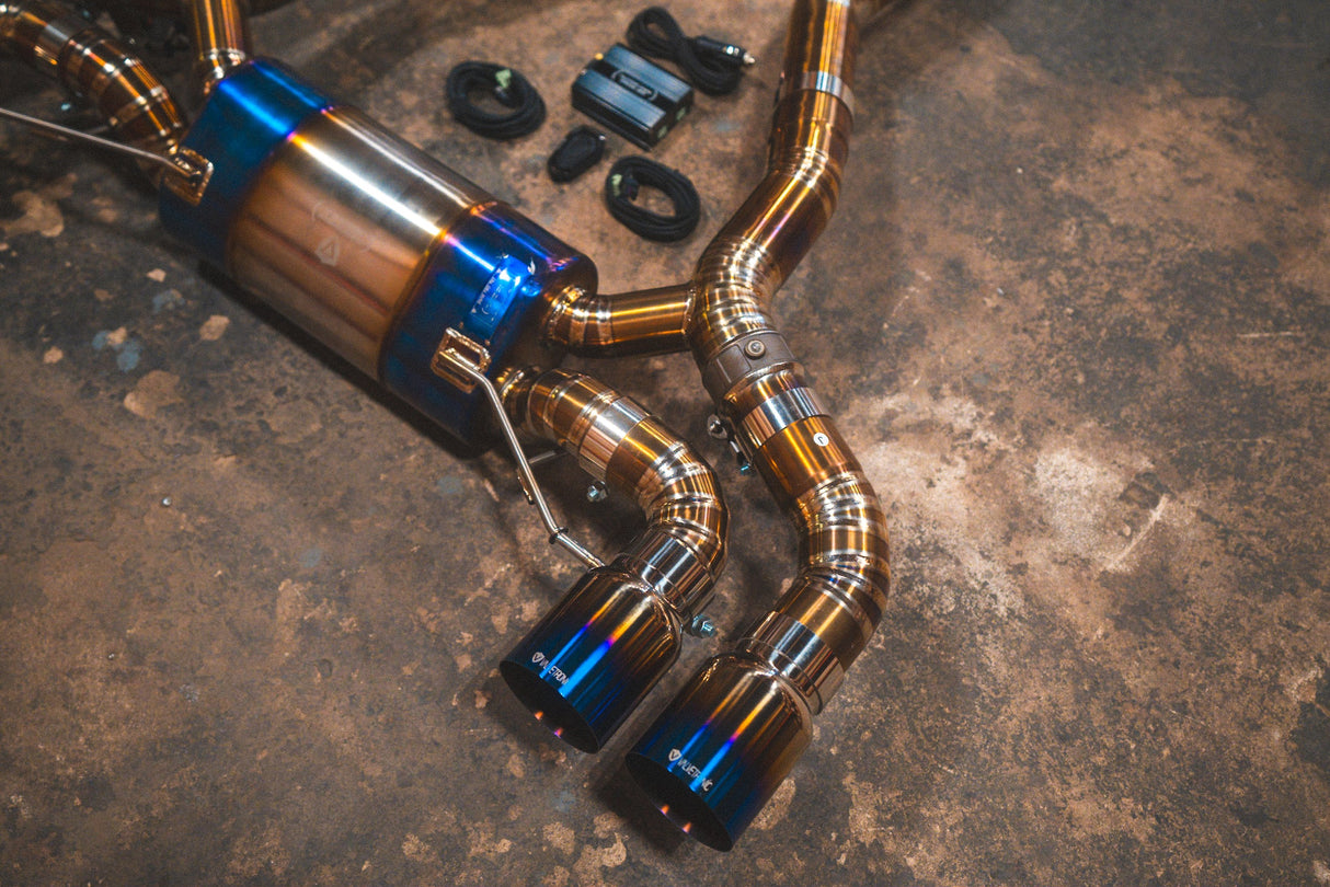 Valvetronic Designs® BMW M8 F91/F92/F93 Valved Sport Cat-Back Exhaust with 4" OD Tips