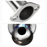 (92-00) Honda Civic 1.6L 2.25" Cat-Back Exhaust with 4" OD Burnt Tip