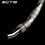 CTS Turbo® (12-19) Audi S6/S7/RS7 C7 4.0L 304SS 3" Downpipe Set with 200 Cell High-Flow Catalytic Converter