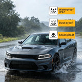 15-23 Dodge Charger Head Lights with White DRL Strip (Halogen)